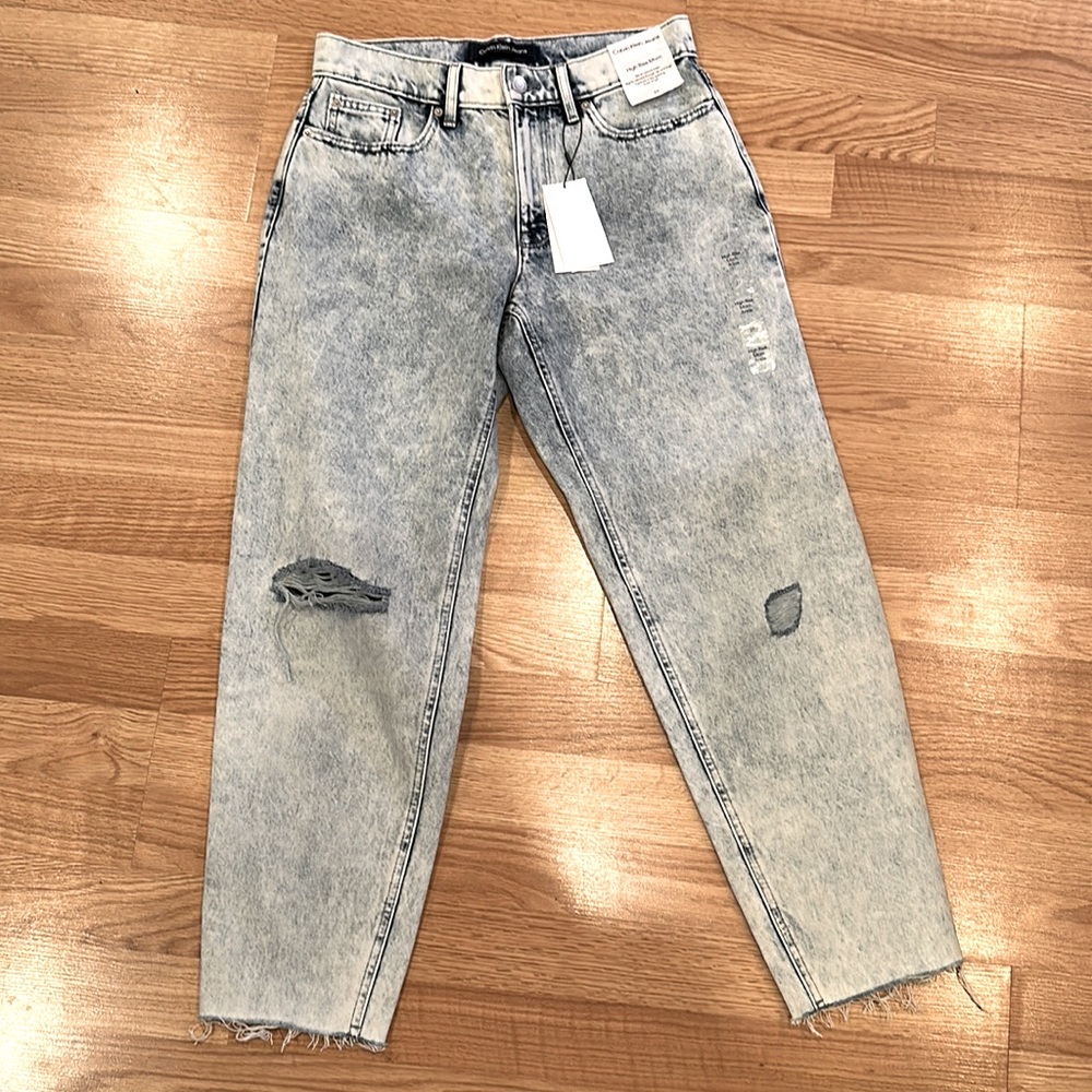 Calvin Klein high rise mom jeans